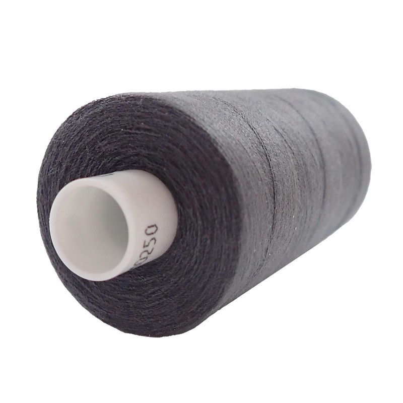 Moon Thread School Grey Spun Polyester Sewing Thread - 1000M