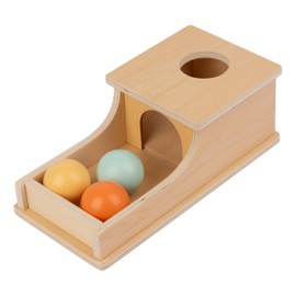 Joybex Montessori Toy Long Box with Ball - Wooden Toy, Baby Toy 1 Year