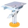 Trolley Brake Floor Lock Iron Galvanized Trolley Cart Lock with