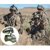 AOUTACC Airsoft Mesh Mask and Goggles Set, Half Face Steel