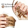 CHERIMOYA Esmalte de Uñas de Gel Ojos de Dorado Marrón