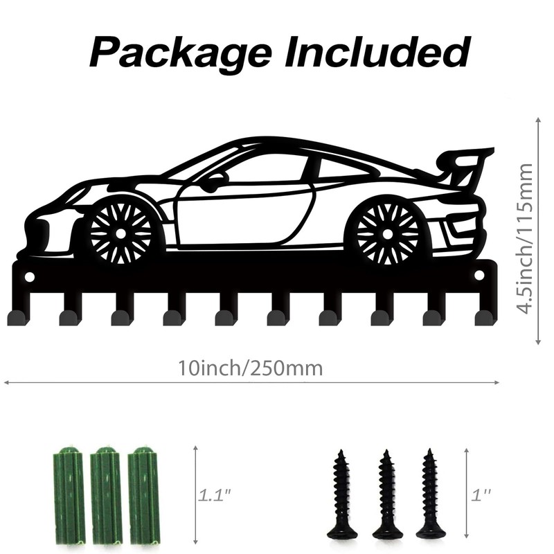 SUPERDANT Car Key Holder Wall Mount Race Car Key Hanger
