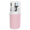 Tall Toothbrush Holder with Cover, 10.6" Dust Proof Bathroom Caddy
