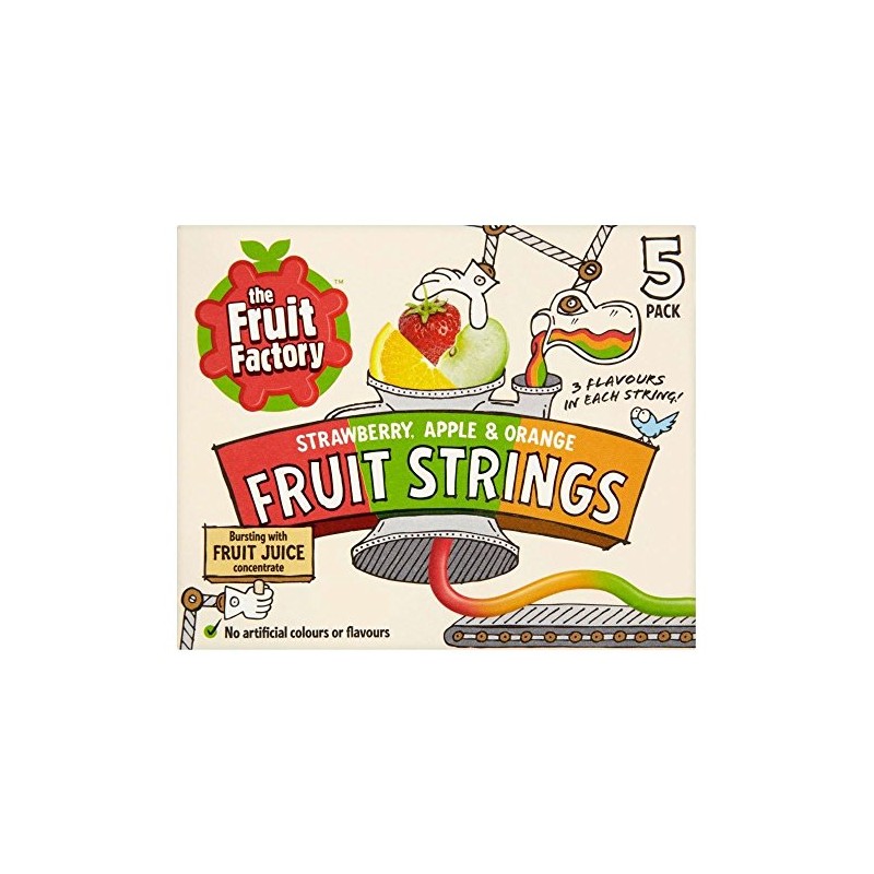 The Fruit Factory Strawberry, Apple & Orange Fruit Strings (5x20g)