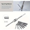 3 Pcs Metric Hand Tap & Die Set, M12 x