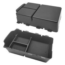 VKGUG Center Console Organizer Compatible with Honda Civic 2022 2023 2024 Interior Accessories, Armrest Insert Storage Box Coin Container with Non-Slip Mat