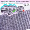 Natural Lash Clusters Wispy Cluster Eyelash Extensions Short C-Curly DIY