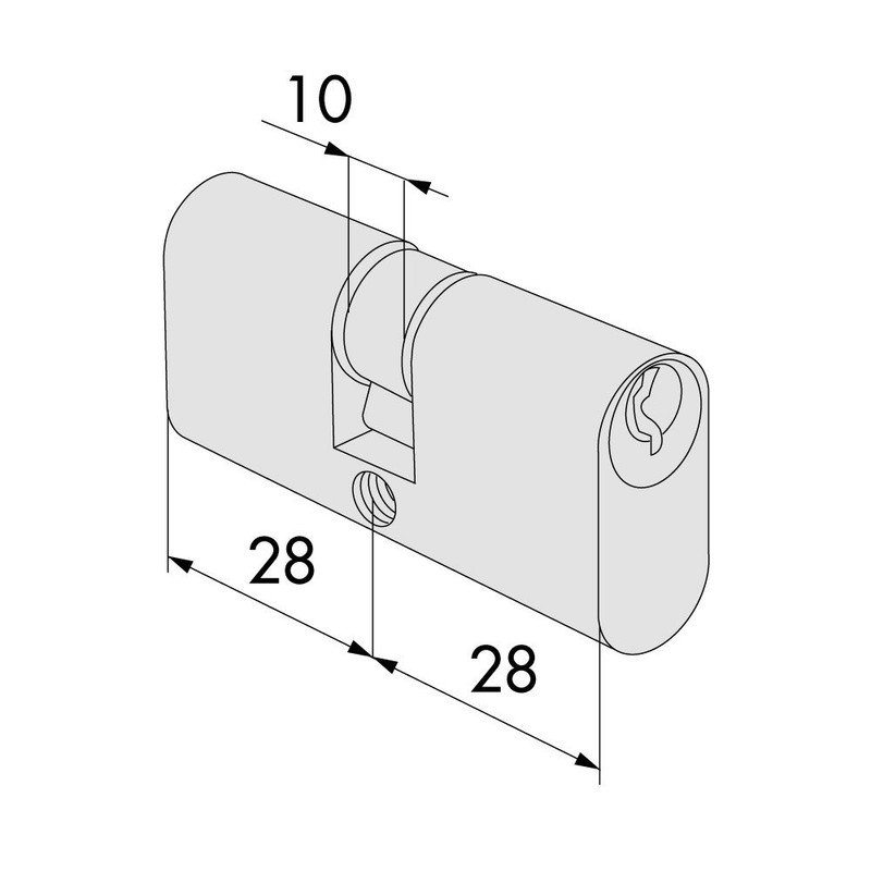 CISA Oval Brass Cylinders 08210/02 55 – 22 x 22
