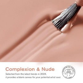 SHOYUM Nude Gel Polish Color 15ml Nancy Naked Skin Tone Pink Nail Gel Soak Off Uv LED Nail Lamp Gel Polish Nail Art Manicure Salon DIY Home 0.51Oz
