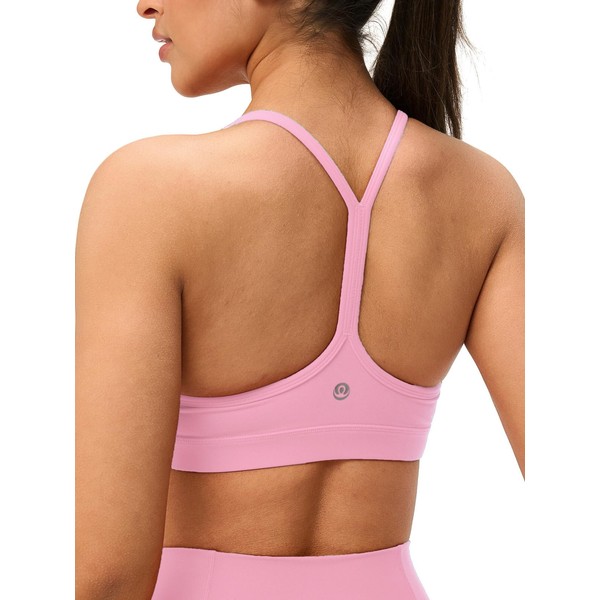 Omwilddo Womens Y Back Padded Sports Bra Strappy U Neck