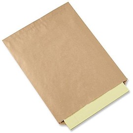 A1BakerySupplies® Kraft Paper Bags Flat Merchandise Bags 100 Pack 8.5 in X 11 in -Plain Bags