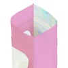 Holographic Foil Clear Window & Pink Resealable Zip Baggies for