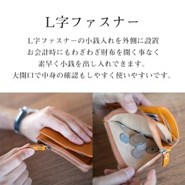 DomTeporna Italy Men's Bifold Wallet, Genuine Leather, L-Shaped Zipper, Coin Pocket, Bi-fold Wallet, Italian Leather, Cowhide Leather, L Zipper, Small Wallet, green