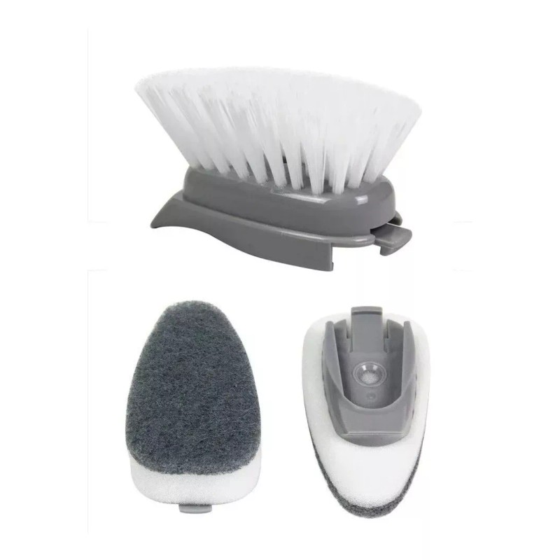 Gadget limpieza Cepillo Con Dispensador De Jabon Lava Traste Esponja