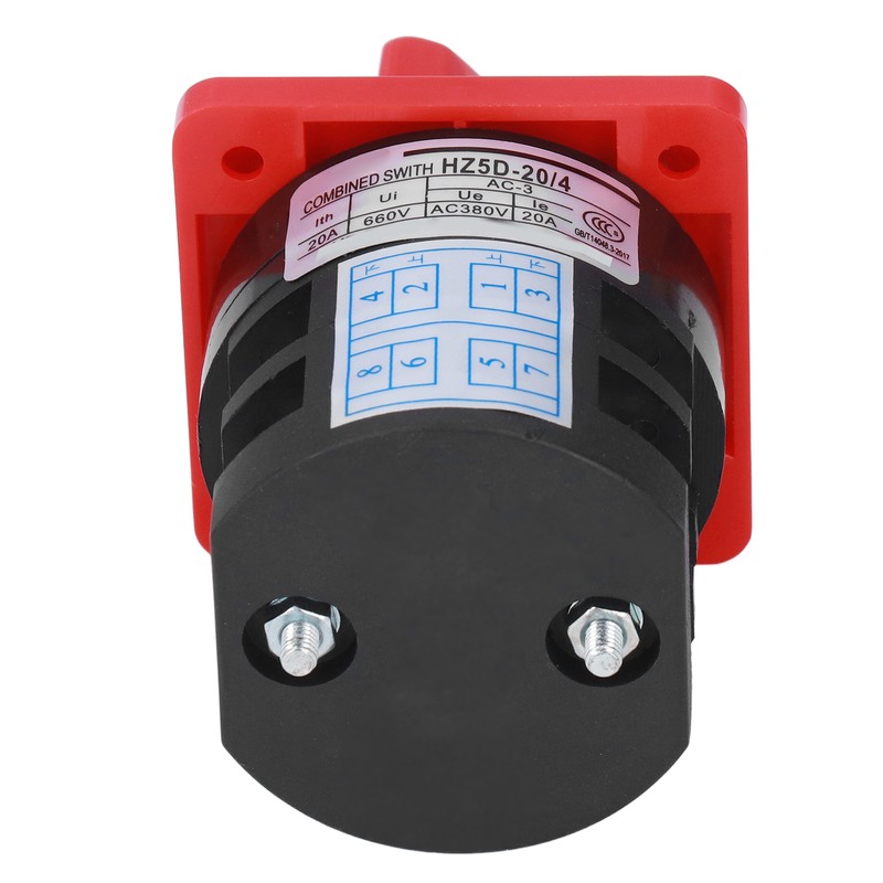 Changeover Switch PC Flame Retardant Combination Selector Switch 2 Sections