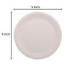 PRISTINE ENTERPRISE Disposable Plates - 9 Inch Rigid Biodegradable and