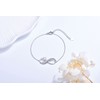 ADVIOK Infinity Bracelet for Daughter, 925 Sterling Silver Bracelet with