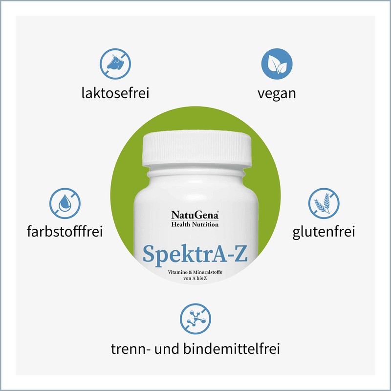 NatuGena SpektrA-Z, Multivitamins from A-Z, Extensive Spectrum of Bioactive Vitamins