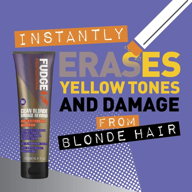 Fudge Clean Blonde Damage Rewind Violet-Toning Shampoo 8.4 oz