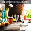 Bruafsir Ice Bag,Bartender Kit Ice Crusher,Canvas Bag Set for Ice