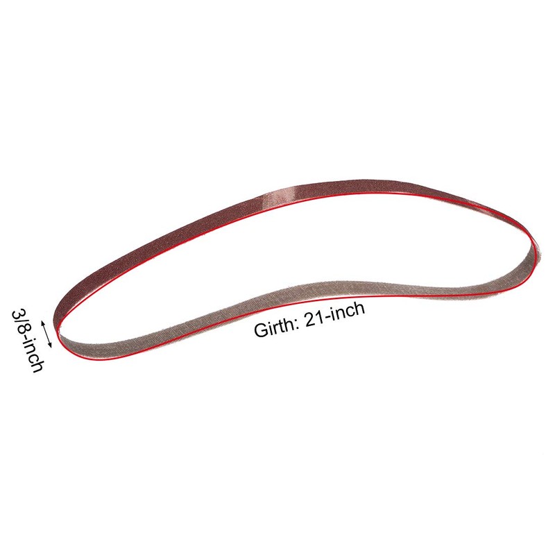 sourcing map 3/8-inch X 21-inch(9mm X 533mm) Sanding Belt 180