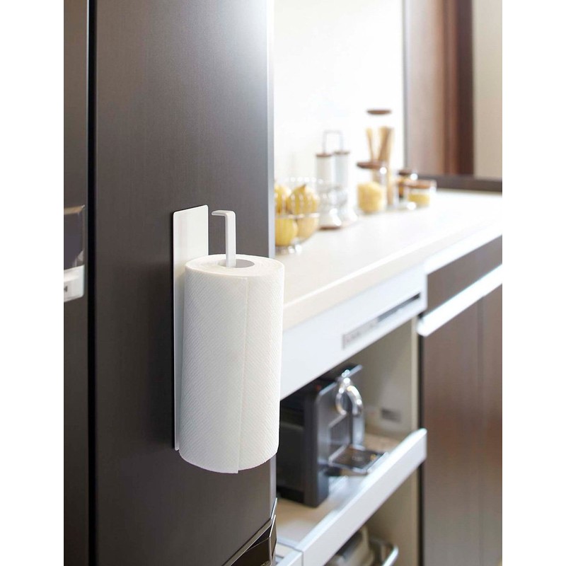 Yamazaki Industries 7127 Magnetic Kitchen Paper Holder, White, Approx. W