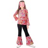 IWALUE 60s 70s Outfits Hippie Kid Girls Costume Set Disco