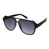 Edge I-Wear Fashion Aviator Brow Bar Plastic Sunglasses w/Mirrored Lens