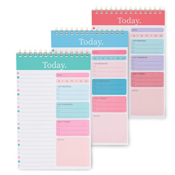 ojussa 3 Pack To Do List Notepad 156 Pages Undated