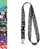 Rolseley Lanyard neck strap with CIRCLES - BLACK for id