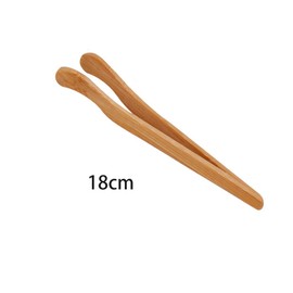 SagaSave 4 x Toasts & More Bamboo Tongs for Cooking Toast Bread Cucumber Tea Turning Meat Tea House Accessories Kitchenware