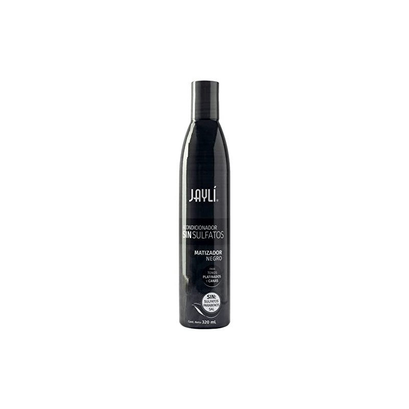 Jayli Acondicionador Sin Sulfatos Matizador Negro, 320.0 mililitro, 1 item