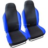Carseatcover-UK Luxury Black & Blue Car Seat Covers Protectors -