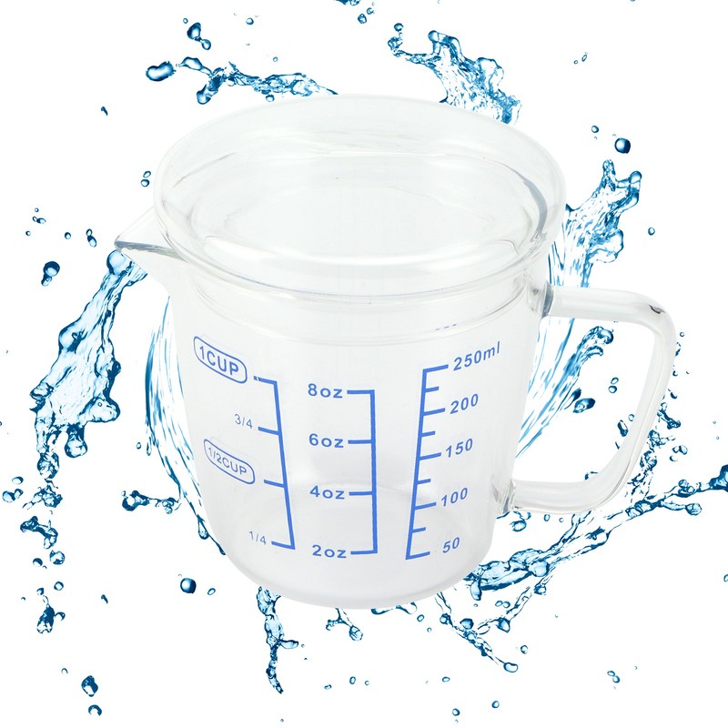 Heat Resisting Glass Measuring Cup Milk Scale Measuring Jug with