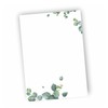 Notepads, DIN A6, eucalyptus motif, 25 sheets per pad (10)