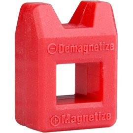 Red Bit Magnetizer Magnetiser Demagnetiser Universal Magnetizer & Demagnetizing Tool for Screwdrivers Bits & Tool Tips Magnetization ABS