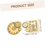 Operitacx 40pcs Tiny Watch Cogs Metal Gear Charms for Jewelry