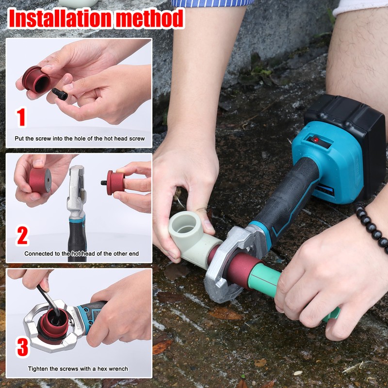 Lithium Water Pipes Melting Device Household PPR Welding Machine 340℃