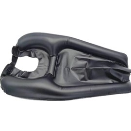 Inflatable Portable Headrest, Portable Washing Basin, Portable Hair Washing Headrest for Cutting and Coloring (Black)
