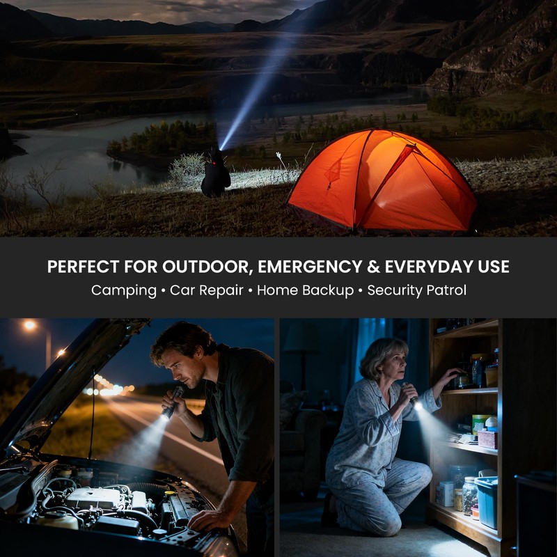 sofirn SC33 Tactical Flashlight with Holster, 5200LM Super Bright USB-C