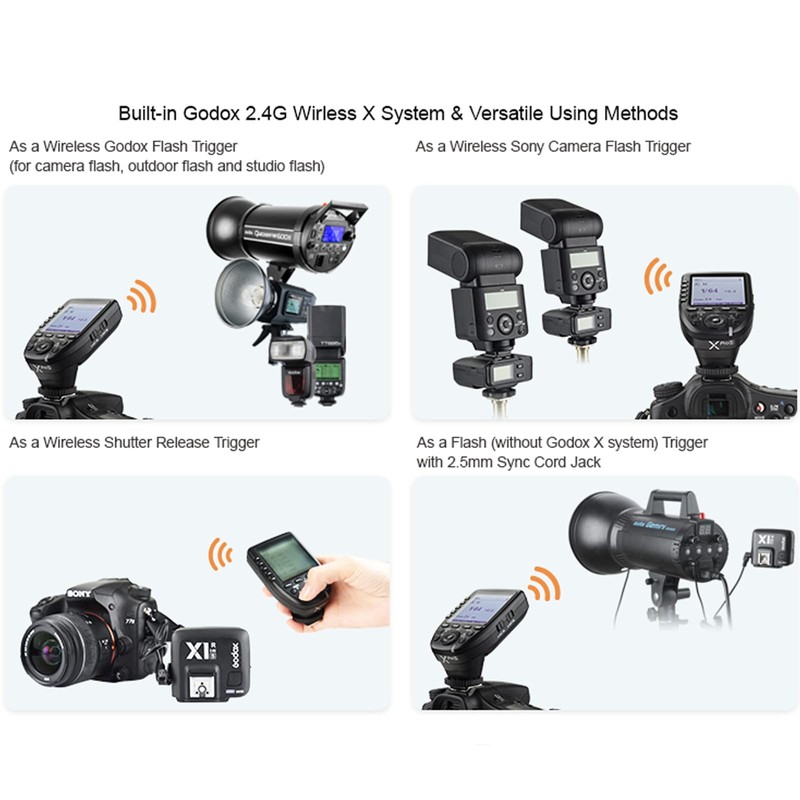 Godox Transmisor de disparo de flash inalámbrico – XPro-S compatible