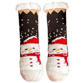 Cuddly Socks Women's 39-42 35 - 38, Christmas Socks Women's Stopper Socks Women's 39-42 Thick Socks Women's Hut Socks Women's Non-Slip Socks Women's House Socks Women's Winter Fluffy Socks (Black),