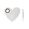 obmwang Stainless Steel Heart Shaped Makeup Palette Spatula - Makeup