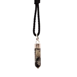Vie Naturals Pencil Pendant, Rainbow Moonstone, 25-30mm