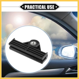 REPAIROCK 2 Pcs Window Door Glass Channel Retainer Clip, 2.76"x1.46"x0.47" Glass Regulator Holder Sash Clip Universal for Car Truck Van Durable Plastic Black Auto Replacement Parts