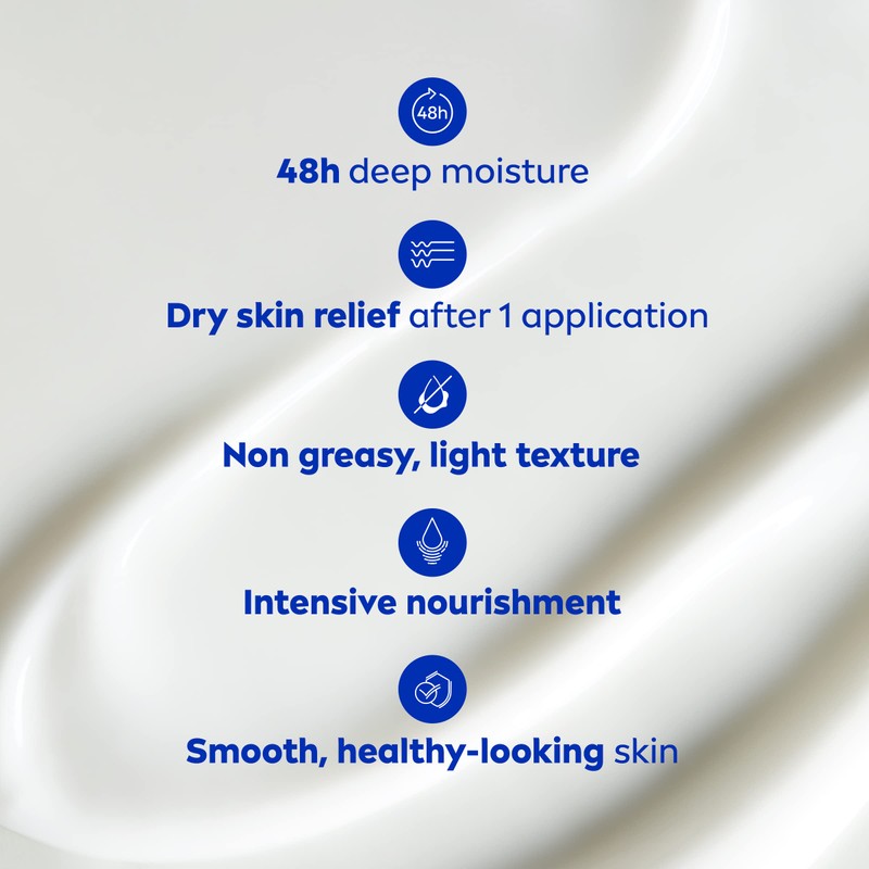NIVEA Cocoa Butter 48H Deep Moisture Body Lotion for Dry