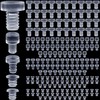 ANCIRS 100 pcs Assorted Glass Top Table Bumpers with Stem,