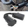 7 Way Round Trailer Plug Adapter Wire Connector RV Truck