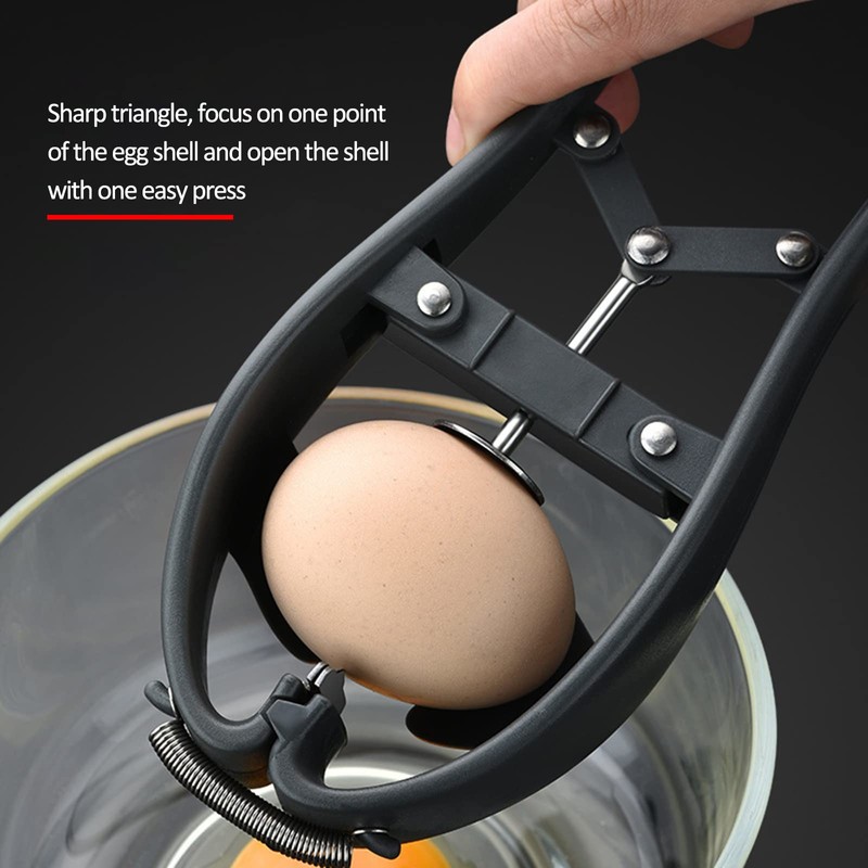 Stainless Steel Egg Opener, Egg Separator Easy Eggshell Cutter Egg