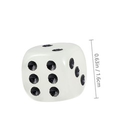 ORFOFE 20pcs Luminous Dice Role Playing Dice Mini Says Acrylic